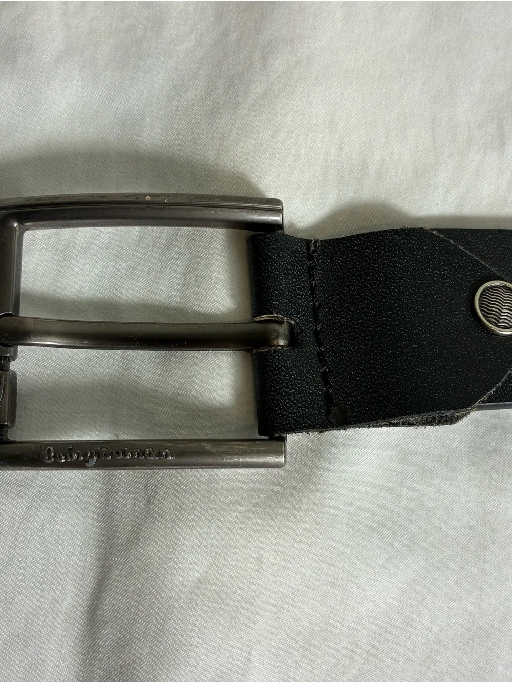 Plus size Being Human Womens belt Sz 2XL leather heart engraved buckle